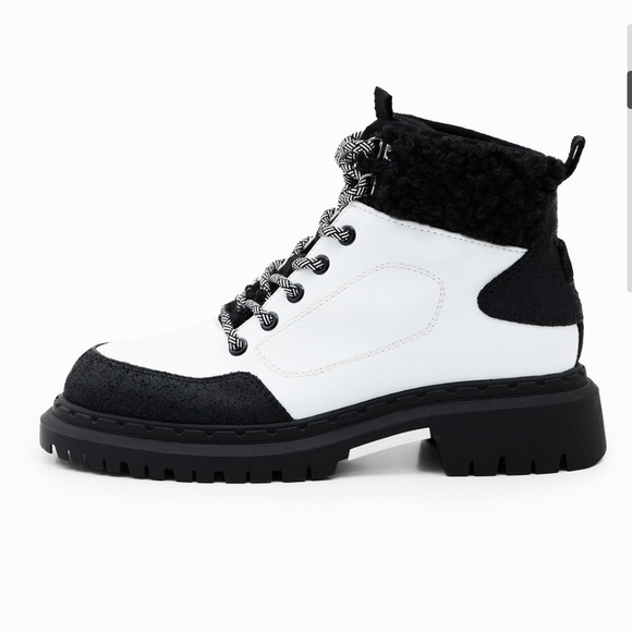 Desigual Lace-Up Trekking Boots Size 9 - Picture 4 of 17